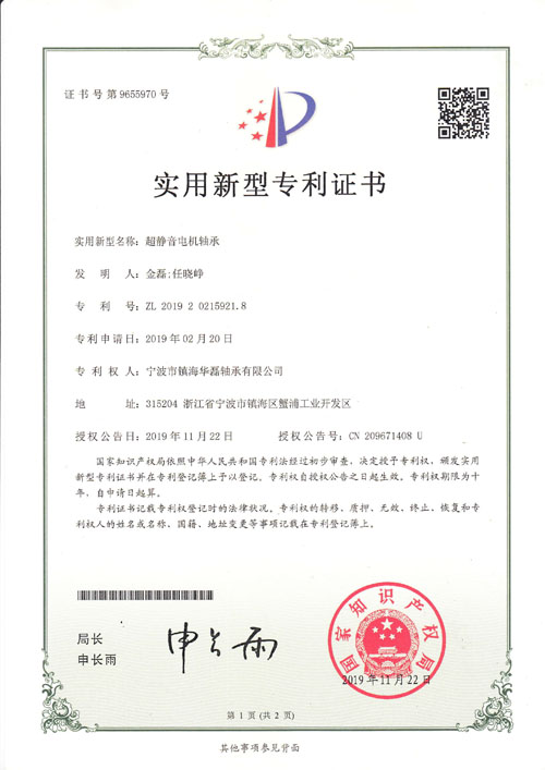 hlgs bearing invention